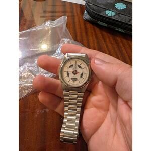 Vtg Seiko World Cup 1990 Stainless Steel Soccer Watch